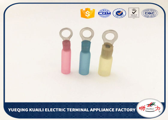 Insulated Ring Wire Connectors Terminals Heat Shrinkable Copper Ring Terminals