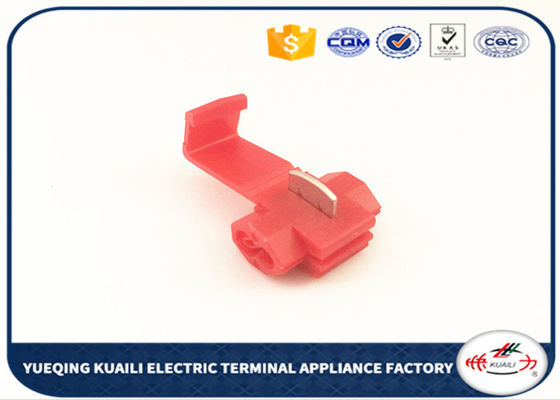 Fast Connecting Joint Red  Automotive Connectors Electrical Crimp Cable Snap Terminals 