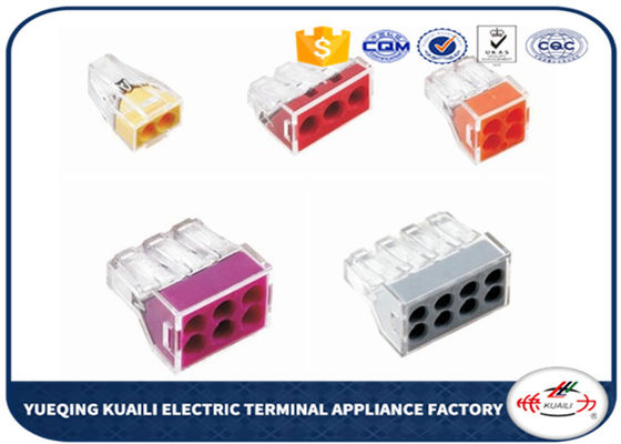 Wago Push In Wire Connectors For Junction Box Pin Conductor Terminal Block