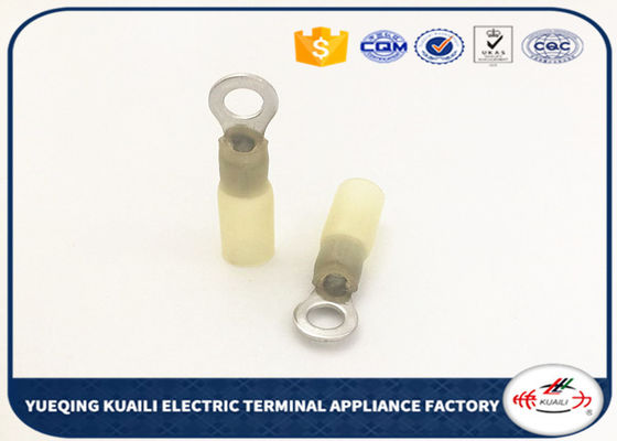 Insulated Heat Shrinkable Ring Wire Connectors Terminals HR type Yellow HR 5.5-5