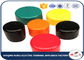 Colorful PVC Plastic Pipe End Caps , Round Threaded Tube End Covers OEM / ODM