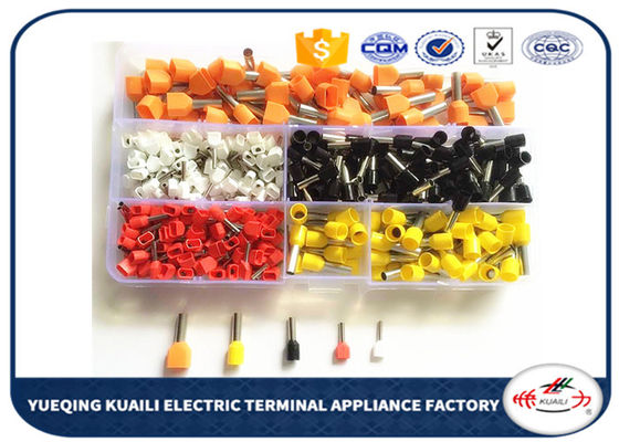 Cord pin end electrical crimp connector kit  cold pressed insulated KLI-9931556 400pcs